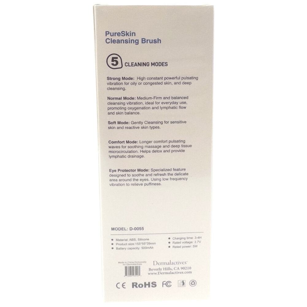 DERMALACTIVES PureSkin + Cleansing Brush Facial Tool Device - Picture 2 of 3